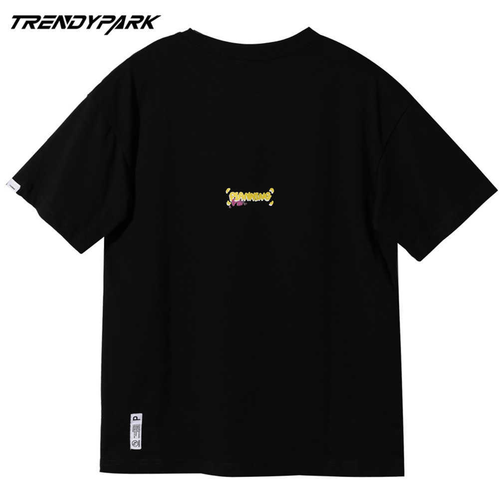 Summer Tshirts Men Women Hip Hop Short Sleeve Funny Dance Printed Cotton Streetwear Tops Tee T Shirts 210601