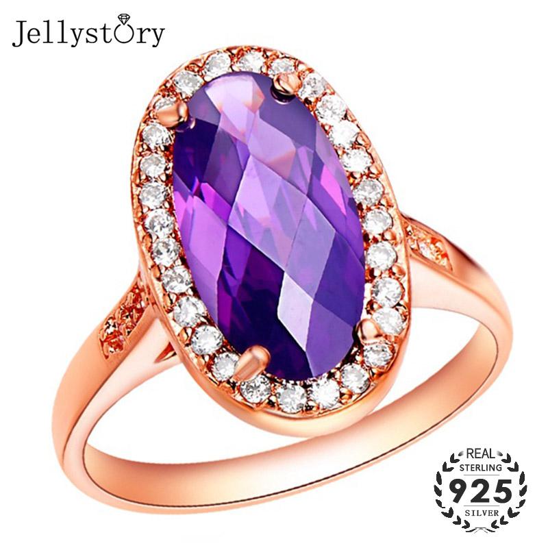 Cluster Rings Jellystory Fashion 925 Sterling Silver Ring With 8*15mm Oval Shaped Ruby Amethyst Zircon Gemstones For Women Wedding Party, Golden;silver
Cluster Rings Jellystory Fashion 925 Sterling Silver Ring With 8*15mm Oval Shaped Ruby Amethyst Zircon Gemstones For Women Wedding Party, Golden;silver