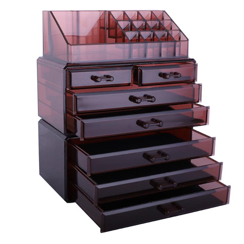 Cosmetics Storage 5 Large & 2 Small Drawers Coffee Makeup Organizer With Mirror Black Transparent 180821310 Cosmetic Bags Cases
Cosmetics Storage 5 Large & 2 Small Drawers Coffee Makeup Organizer With Mirror Black Transparent 180821310 Cosmetic Bags Cases