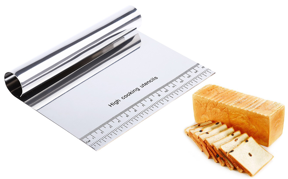 Wholesale- Stainless Steel Pizza Dough Scraper Cutter Fondant Cake Decoration Tools Kitchen Accessories Baking Pastry Spatulas dsf0809
Wholesale- Stainless Steel Pizza Dough Scraper Cutter Fondant Cake Decoration Tools Kitchen Accessories Baking Pastry Spatulas dsf0809