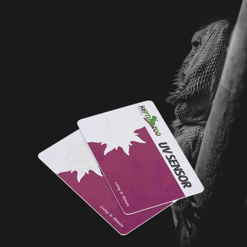 2 Stks/set Reptile Terrarium Uvb Test card Uv Light Lamp Live Tests Paper