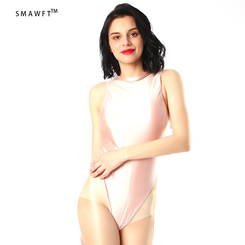 One-piece Tights Shiny High Neck Solid Color Swimsuit Women's Leotards Japanese Style Cosply Suits
One-piece Tights Shiny High Neck Solid Color Swimsuit Women's Leotards Japanese Style Cosply Suits