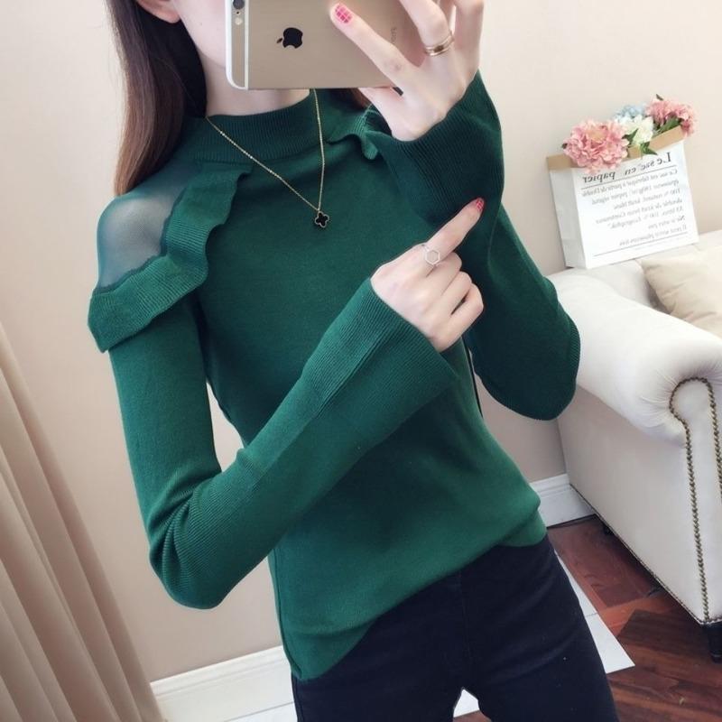 Women's Sweaters 2021 Autumn Winter Sweet Jumpers Sexy Mesh Patchwork Half High Collar Long Sleeve Knit Pullovers Solid Slim-fit Thicken Swe, White;black
Women's Sweaters 2021 Autumn Winter Sweet Jumpers Sexy Mesh Patchwork Half High Collar Long Sleeve Knit Pullovers Solid Slim-fit Thicken Swe, White;black