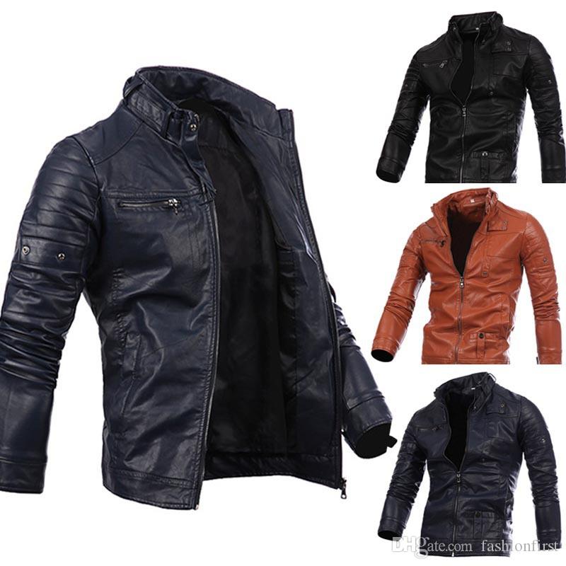 Spring Fashion Mens Designer PU Leather Jackets Slim Casual Streetwear Vintage Coat Size S-3XL, Brown
Spring Fashion Mens Designer PU Leather Jackets Slim Casual Streetwear Vintage Coat Size S-3XL, Brown