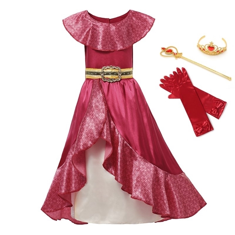 Girl Classic Princess Elena Red Cosplay Costume Kids of Avalor Elena Dress Children Sleeveless Party Halloween Ball Gown Outfits 210322, Dress a
Girl Classic Princess Elena Red Cosplay Costume Kids of Avalor Elena Dress Children Sleeveless Party Halloween Ball Gown Outfits 210322, Dress a