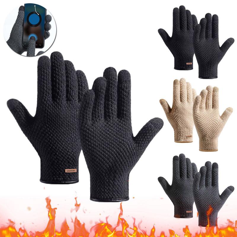 Five Fingers Gloves Touch Screen Knitted Winter Autumn Men Women Thicken Wool Mitten Outdoors Anti-slip Warmer Couple High Quality, Blue;gray
Five Fingers Gloves Touch Screen Knitted Winter Autumn Men Women Thicken Wool Mitten Outdoors Anti-slip Warmer Couple High Quality, Blue;gray
