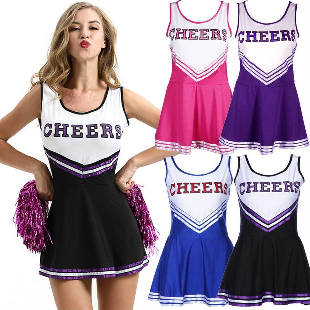cheerleader costume school girl outfits women dresses fancy cheer leader uniform purple black rose blue, Black;gray
cheerleader costume school girl outfits women dresses fancy cheer leader uniform purple black rose blue, Black;gray