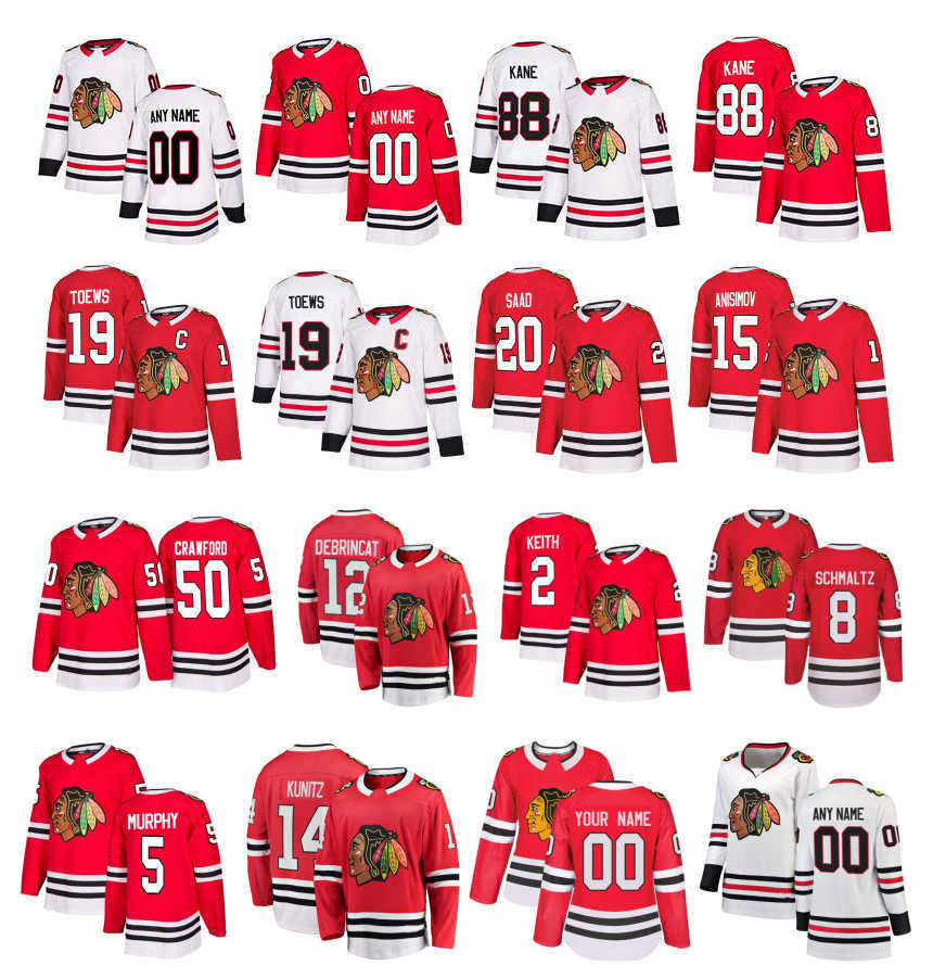 Customized Chicago Blackhawks Jersey Patrick Kane Jonathan Toews Alex DeBrincat Anisimov Crawford Schmaltz Murphy Kunitz Stitched Hockey, Black
Customized Chicago Blackhawks Jersey Patrick Kane Jonathan Toews Alex DeBrincat Anisimov Crawford Schmaltz Murphy Kunitz Stitched Hockey, Black
