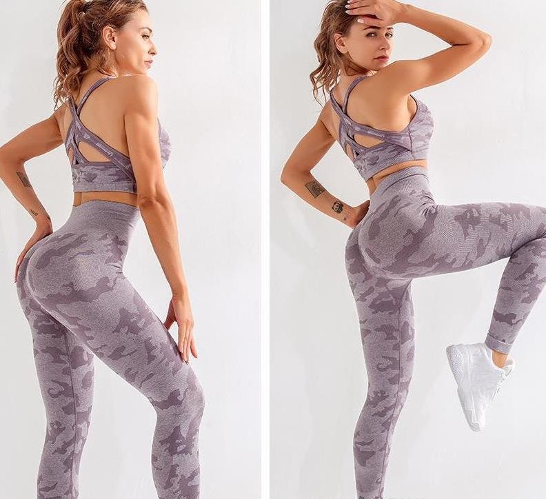 High Quality Brand Designer Tracksuits Womens Cotton Yoga Suit Long Sleeve Sportwear Fitness Gymshark Sport three Piece set 3pcs outfits bra 05