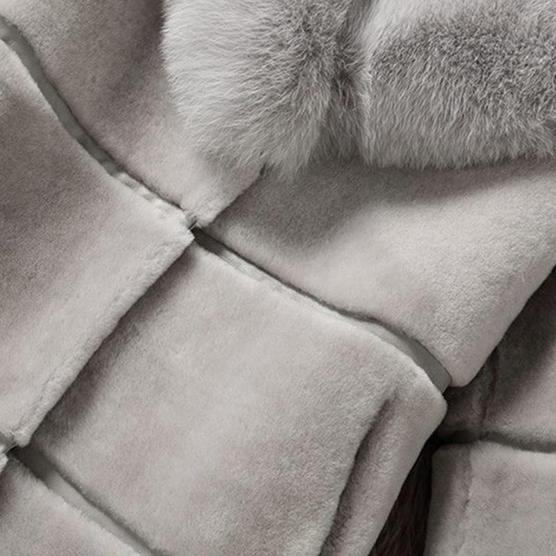 Women's Wool & Blends 2021 Abrigos Mujer Invierno Women Plus Size Winter Office Lady Fauxr Coats Female Outwear Slim Jackets Manteau Femme H