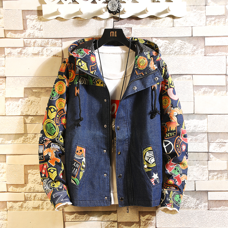 Men Spring Denim Jackets Outwear Hooded Denim Coats Male Slim Casual Jeans Jackets Streetwear Jean Coats Size 3XL, Blue
Men Spring Denim Jackets Outwear Hooded Denim Coats Male Slim Casual Jeans Jackets Streetwear Jean Coats Size 3XL, Blue