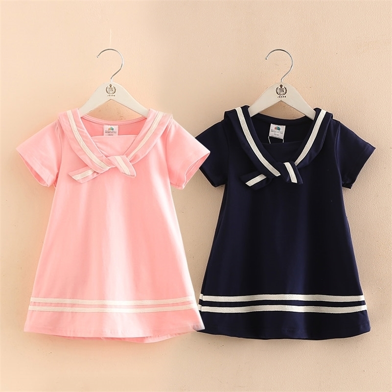 Summer 2 3 4 6 8 10T Years Children Pretty Cute Lovely Pincess Short Sleeve Collar Patchwork Little Kids Dresses For Girls 210701, Navy blue
Summer 2 3 4 6 8 10T Years Children Pretty Cute Lovely Pincess Short Sleeve Collar Patchwork Little Kids Dresses For Girls 210701, Navy blue