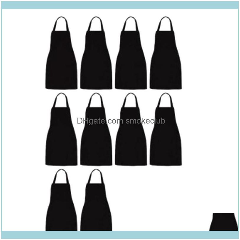 Aprons Textiles Home & Garden10 Pack Bib - Unisex Black Apron Bulk With 2 Roomy Pockets Hine Washable For Kitchen Crafting Bbq Ding Drop Del
Aprons Textiles Home & Garden10 Pack Bib - Unisex Black Apron Bulk With 2 Roomy Pockets Hine Washable For Kitchen Crafting Bbq Ding Drop Del