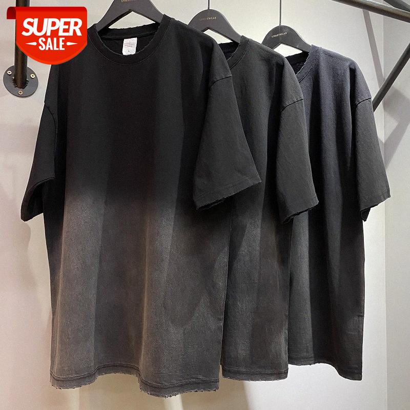 OVERSIZE loose wash and old retro white gradient short-sleeved hip-hop T-shirt men #NS18, White;black
OVERSIZE loose wash and old retro white gradient short-sleeved hip-hop T-shirt men #NS18, White;black