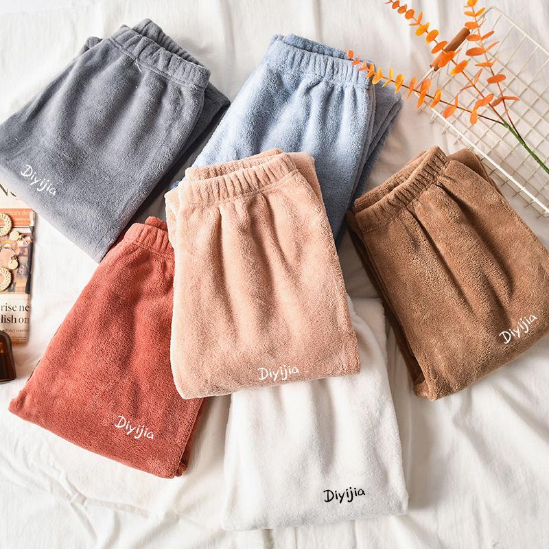 Women's Pants & Capris Coral Fleece Trousers Women Winter Korean Harem Blue Letter Embroidery Elastic High Waist Casual Student Home Pajama, Black;white
Women's Pants & Capris Coral Fleece Trousers Women Winter Korean Harem Blue Letter Embroidery Elastic High Waist Casual Student Home Pajama, Black;white
