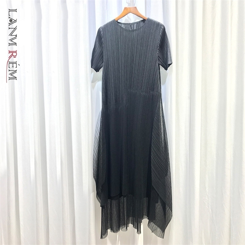 Summer Black Lace Pleated Short-sleeved Mid-length Dress For Women Plus Size Ladies Elegant 2E1197 210526
Summer Black Lace Pleated Short-sleeved Mid-length Dress For Women Plus Size Ladies Elegant 2E1197 210526