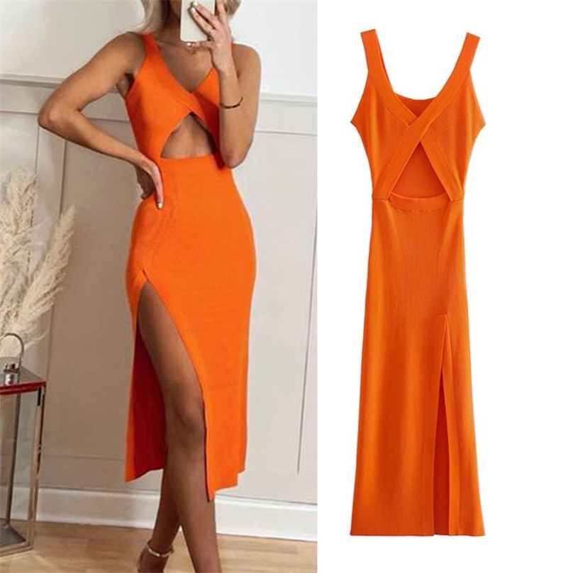 Dress Za fashion simple stretch tight V-neck hollow women dress summer style 100% cotton chic street party 210701, Orange red
Dress Za fashion simple stretch tight V-neck hollow women dress summer style 100% cotton chic street party 210701, Orange red