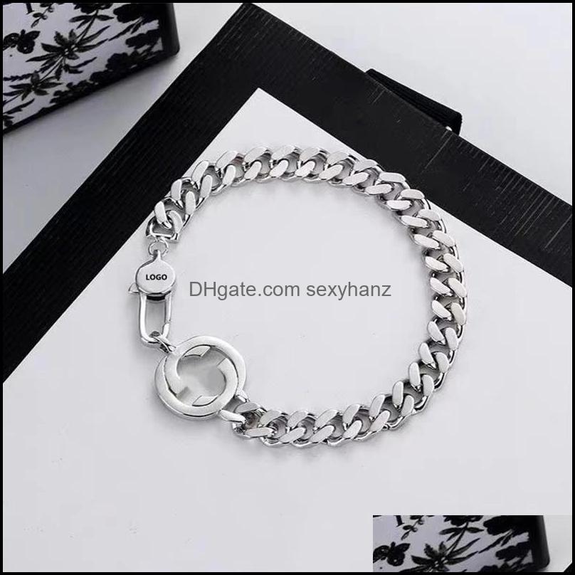 Link, Chain Bracelets Jewelry2021 Double G Couple 1:1 High-End Interlocking Cuban Bracelet Fashion Personality Holiday Gift With Logos Drop
Link, Chain Bracelets Jewelry2021 Double G Couple 1:1 High-End Interlocking Cuban Bracelet Fashion Personality Holiday Gift With Logos Drop