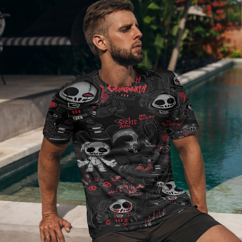 Magic doll 3D printed T-shirt unique fashion, beautiful, breathable and comfortable daily party travel visual impact Gothic style men's, White;black
Magic doll 3D printed T-shirt unique fashion, beautiful, breathable and comfortable daily party travel visual impact Gothic style men's, White;black