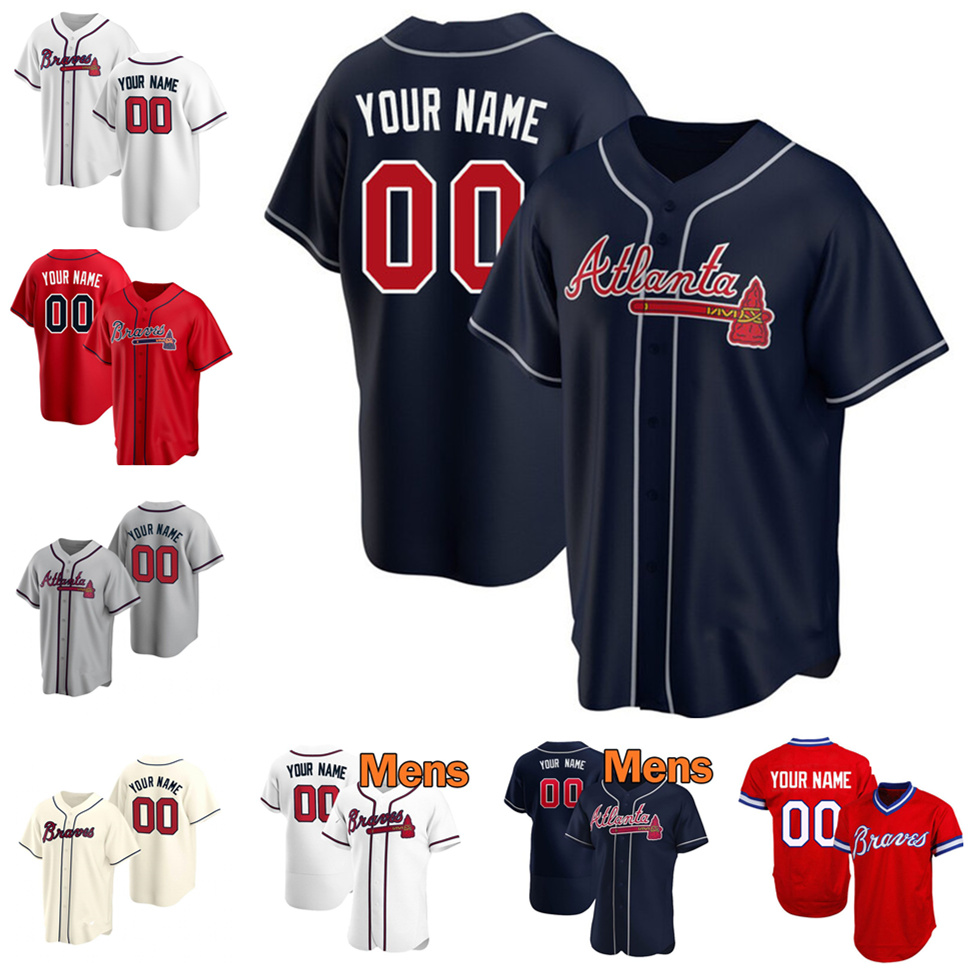 Custom Atlanta 2021 Marcell Ozuna Brave Jersey Freddie Freeman Lady Dansby Swanson 13 Ronald Acuna Jr. 1 Ozzie Albies Mike Soroka Men women, Blue;black
Custom Atlanta 2021 Marcell Ozuna Brave Jersey Freddie Freeman Lady Dansby Swanson 13 Ronald Acuna Jr. 1 Ozzie Albies Mike Soroka Men women, Blue;black