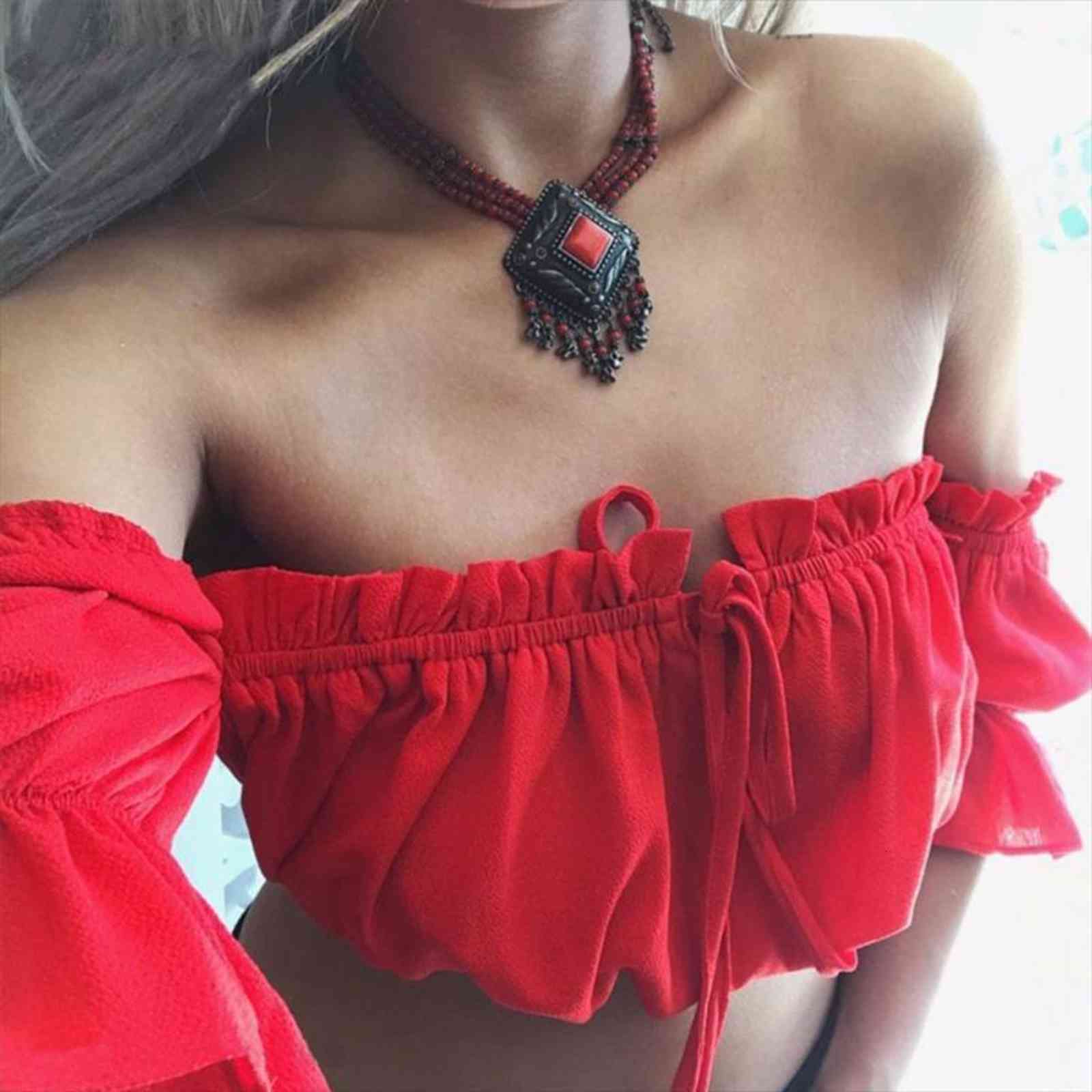 crop summer womens tanks lantern sleeve strapless beach plus size red black white ruched croptop
crop summer womens tanks lantern sleeve strapless beach plus size red black white ruched croptop