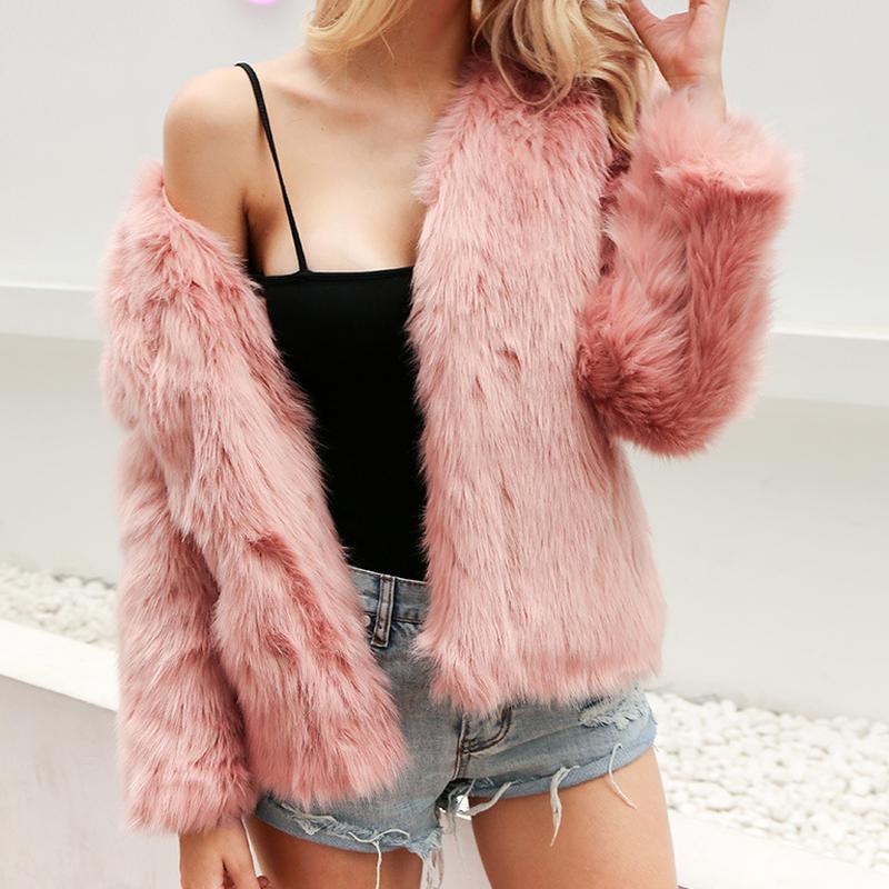 Women's Fur & Faux Sexy Mink Coat Female Pink And White Artificial Leather Jacket To Keep Warm Short, Black
Women's Fur & Faux Sexy Mink Coat Female Pink And White Artificial Leather Jacket To Keep Warm Short, Black