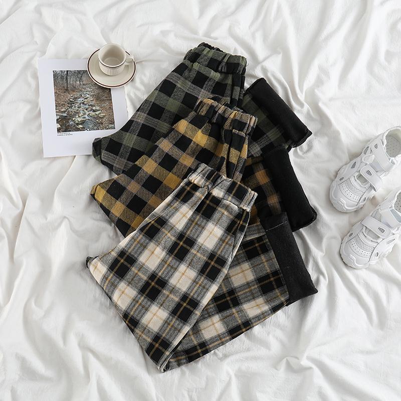 Women's Pants & Capris 2021 Autumn Winter Thicken Women Pencil Jogging Female High Waist Elegant Plaid Trousers Soft Good Fabric, As
Women's Pants & Capris 2021 Autumn Winter Thicken Women Pencil Jogging Female High Waist Elegant Plaid Trousers Soft Good Fabric, As