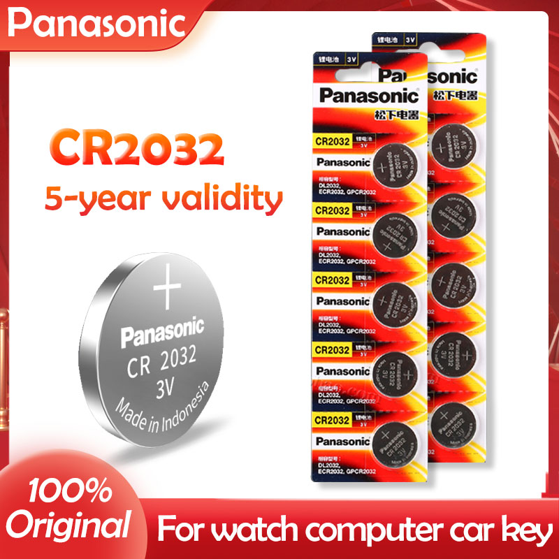 10PCS Original PANASONIC CR2032 3V Lithium Battery For Watch Calculator Clock Remote Control Toys Button Coins Cell
10PCS Original PANASONIC CR2032 3V Lithium Battery For Watch Calculator Clock Remote Control Toys Button Coins Cell