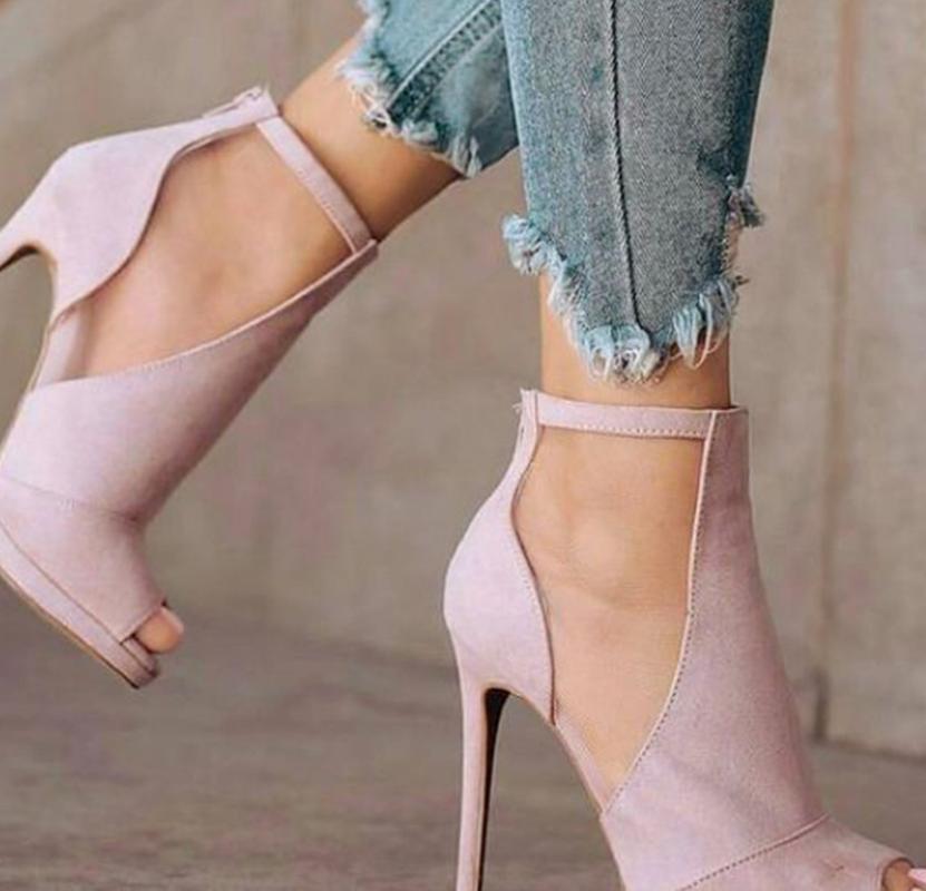Fashion Shoes Woman Thin High Heels Pump PU Leather Gladiator Sexy Solid Sandals Sandalias Women Mujer Sapato Feminino SA0490 Dress, Pink
Fashion Shoes Woman Thin High Heels Pump PU Leather Gladiator Sexy Solid Sandals Sandalias Women Mujer Sapato Feminino SA0490 Dress, Pink