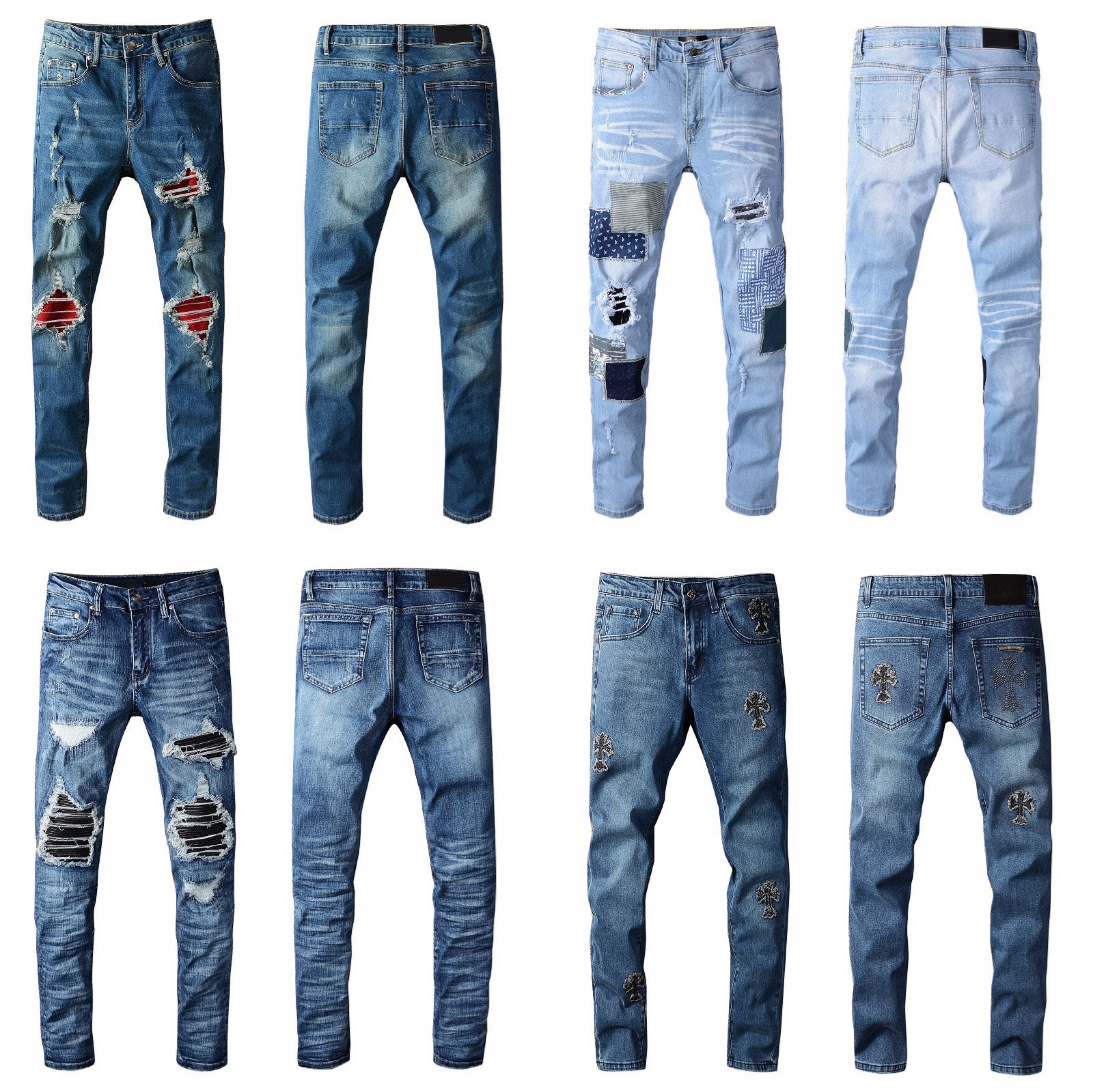 European and American Men Jeans Cool Casual Skinny Stretch Mens Jean Hip Hop Ripped Holes Slim Fit Denim Pants 100% Cottom, Blue
European and American Men Jeans Cool Casual Skinny Stretch Mens Jean Hip Hop Ripped Holes Slim Fit Denim Pants 100% Cottom, Blue
