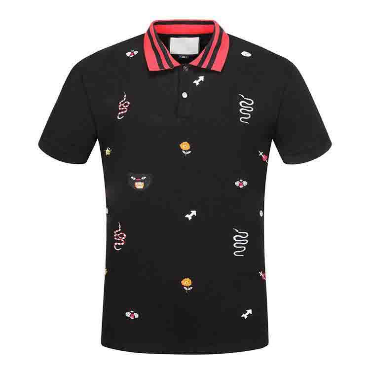 Brand Luxury mens polos shirt summer stripe t shirts snake bee floral embroidery Short sleeve Elastic and breathable T-shirt High street horse Asian size M, 12
Brand Luxury mens polos shirt summer stripe t shirts snake bee floral embroidery Short sleeve Elastic and breathable T-shirt High street horse Asian size M, 12