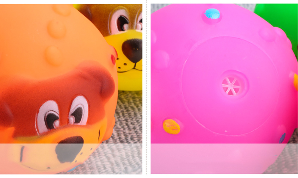 Interactive Dog Toys for Small Vinyl Glue Squeak Puppy Toy Ball Diameter 7cm Pet Chew Toy Bite Resistant