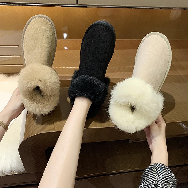 Boots Women 2021 Winter Thick Bottom Snow Fashion Wool Deerskin Velvet Lace-Up Ankle Casual Design Warm Waterproof Shoes, Beige
Boots Women 2021 Winter Thick Bottom Snow Fashion Wool Deerskin Velvet Lace-Up Ankle Casual Design Warm Waterproof Shoes, Beige