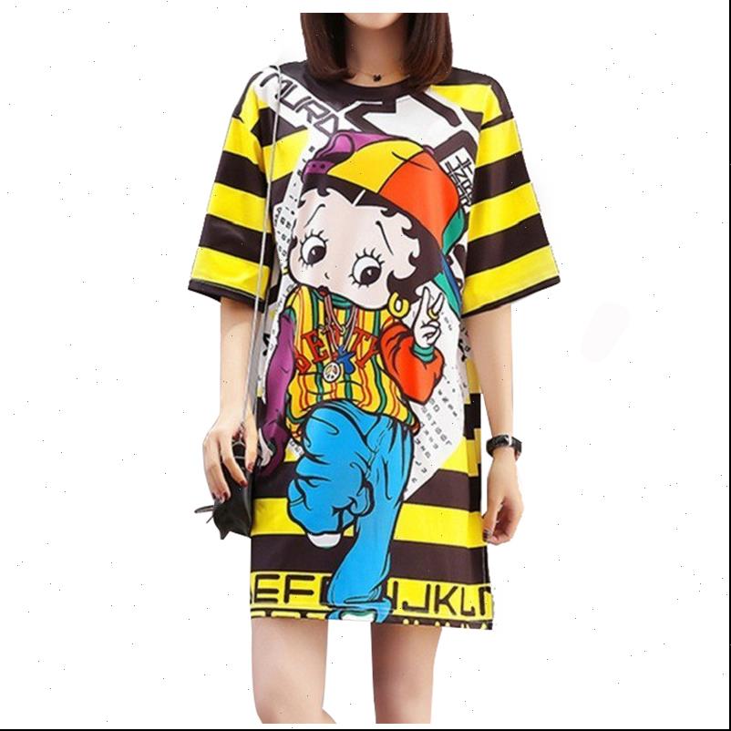 6 styles cartoon pattern women dresses summer printed doll yellow striped t shirt short sleeve animal qm068, Black;gray
6 styles cartoon pattern women dresses summer printed doll yellow striped t shirt short sleeve animal qm068, Black;gray