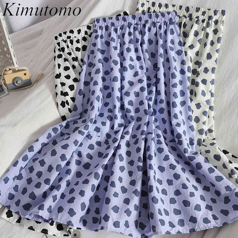 Kimutomo Elegant Fashion Print Skirt Women Summer Korean Style Female High Elastic Waist Skirts Streetwear Casual 210521, Blue
Kimutomo Elegant Fashion Print Skirt Women Summer Korean Style Female High Elastic Waist Skirts Streetwear Casual 210521, Blue