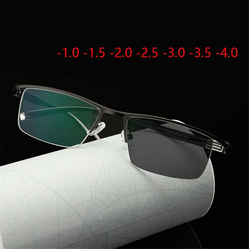 Fashion Sunglasses Frames Pochromic Finished Myopia Men Women Eyeglasses Frame With Color Lens Nearsighted Glasses -1.0 -1.5 To -4.0, Black
Fashion Sunglasses Frames Pochromic Finished Myopia Men Women Eyeglasses Frame With Color Lens Nearsighted Glasses -1.0 -1.5 To -4.0, Black