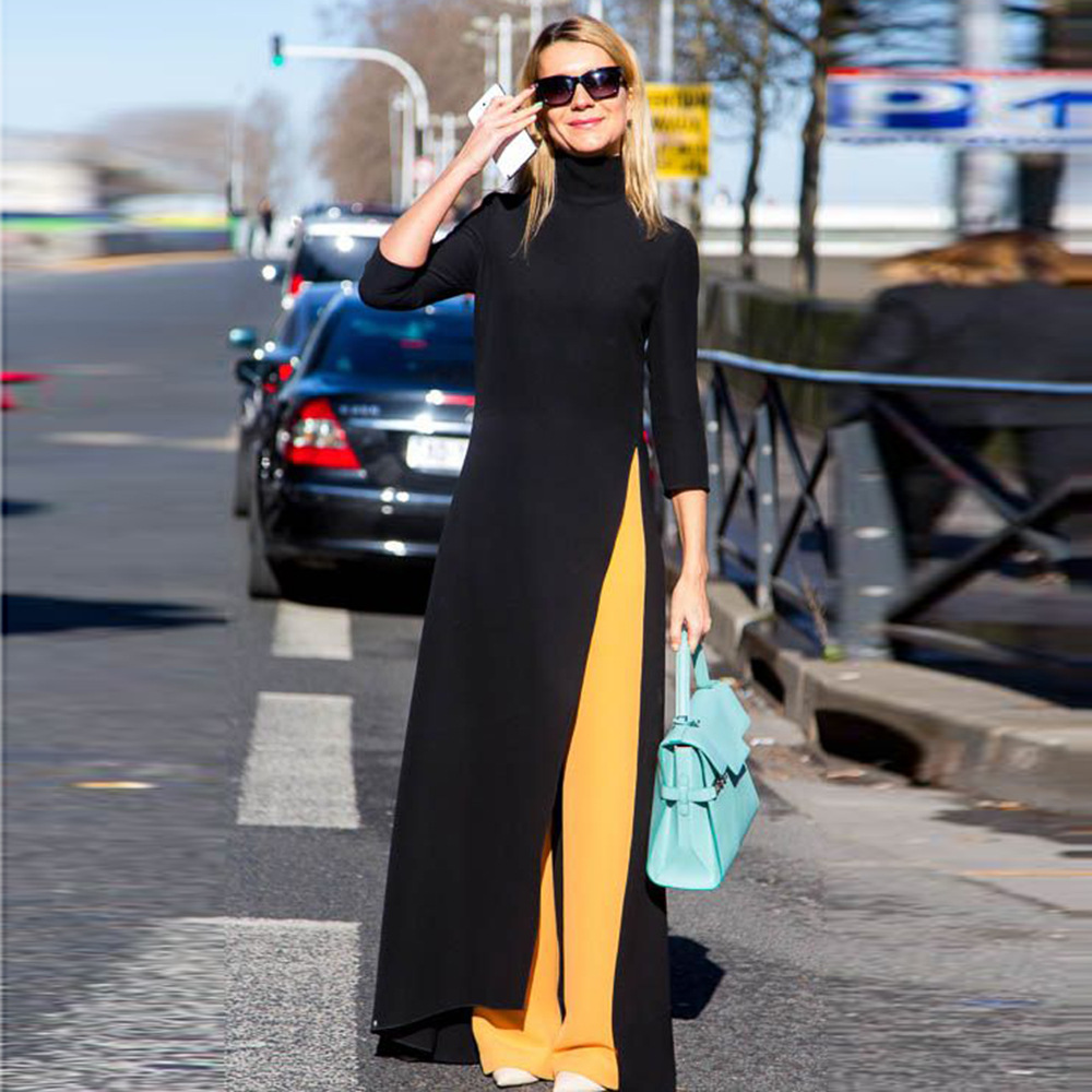 Muslim Maxi Dress Chic Long Sleeve Solid Color Split Floor Length elbise caftan Dubai Turkey Abaya Dresses Arab Islamic vestidos
Muslim Maxi Dress Chic Long Sleeve Solid Color Split Floor Length elbise caftan Dubai Turkey Abaya Dresses Arab Islamic vestidos