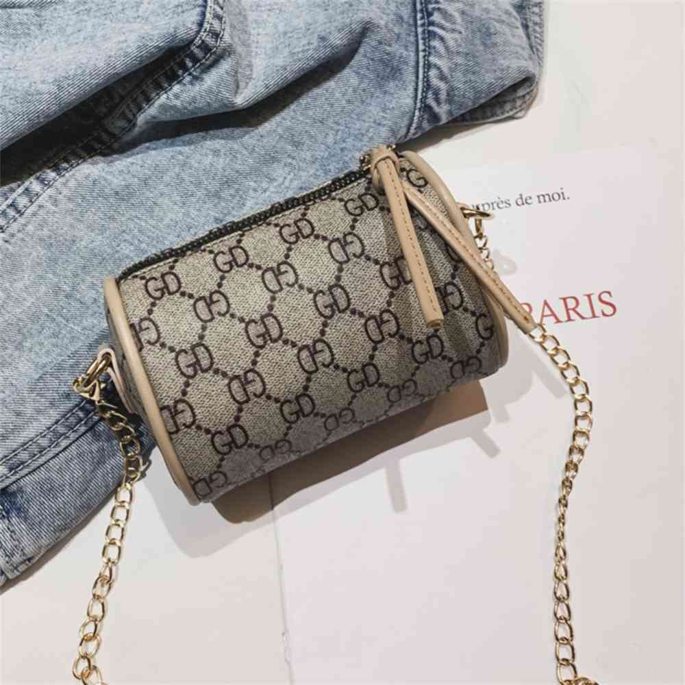 2021 Designer Kids PU Shoulder Bag Fashion Baby Girl Messenger Waist Chest Bags Trend Handbags Mini Purse Tote For Children G32PIWI, Creamy-white