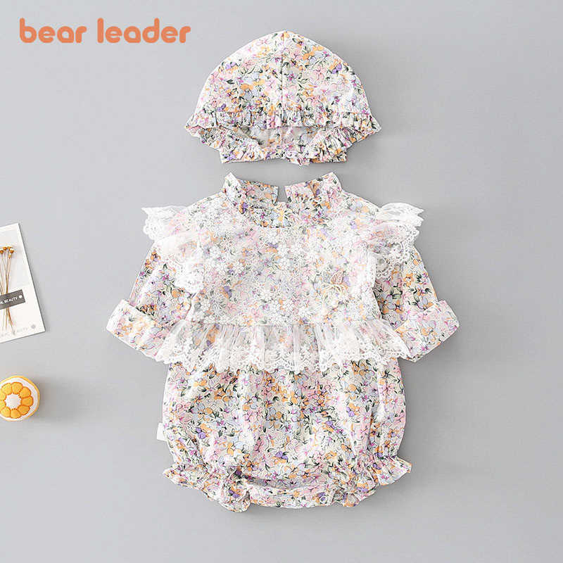Bear Leader Baby Girls Flowers Rompers Fashion born Full Sleeve Lace Bodysuits Toddler Baby Clothes With Hats For 0-24M 210708, Ah6187
Bear Leader Baby Girls Flowers Rompers Fashion born Full Sleeve Lace Bodysuits Toddler Baby Clothes With Hats For 0-24M 210708, Ah6187