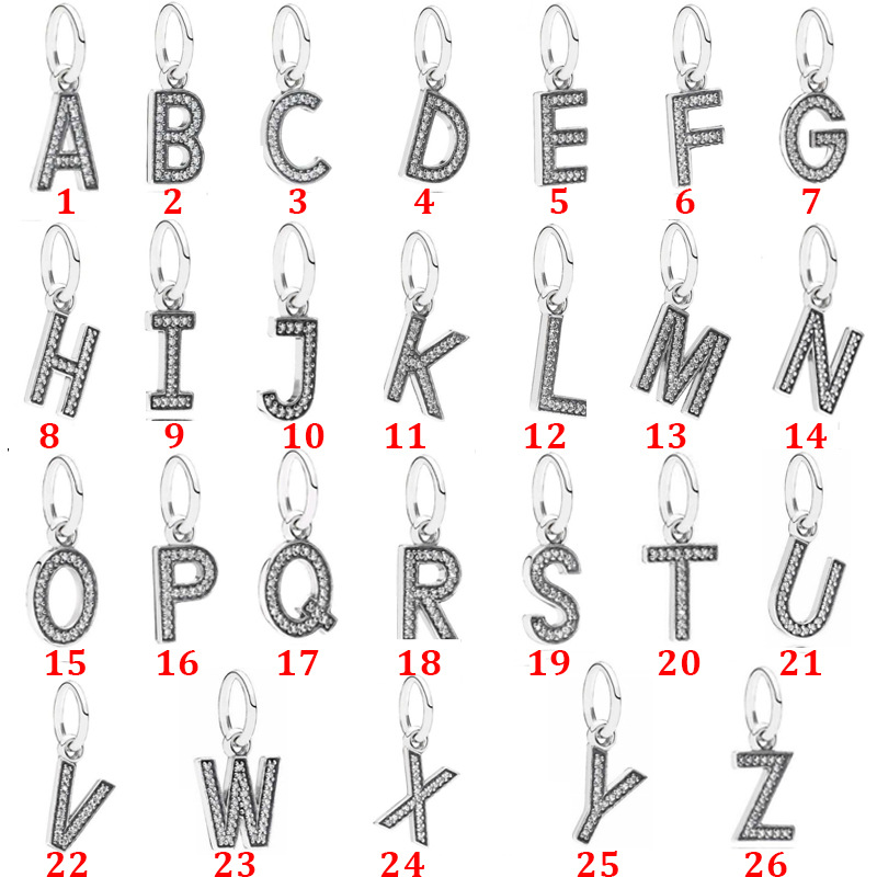 Genuine 925 Sterling Silver Fit Pandora Bracelet Charms Twelve English Alphabet Styles with Diamonds Beads Love Heart Blue Crysta Charm For, Black
Genuine 925 Sterling Silver Fit Pandora Bracelet Charms Twelve English Alphabet Styles with Diamonds Beads Love Heart Blue Crysta Charm For, Black