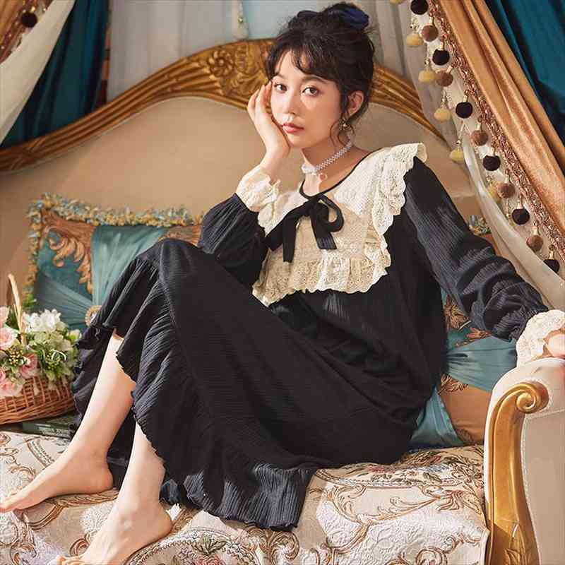 nightgowns cotton autumn womens sleepwears long sleeve nightdress solid lace nightwear nighty plus size 5xl night gown sleepshirt, Black;red
nightgowns cotton autumn womens sleepwears long sleeve nightdress solid lace nightwear nighty plus size 5xl night gown sleepshirt, Black;red