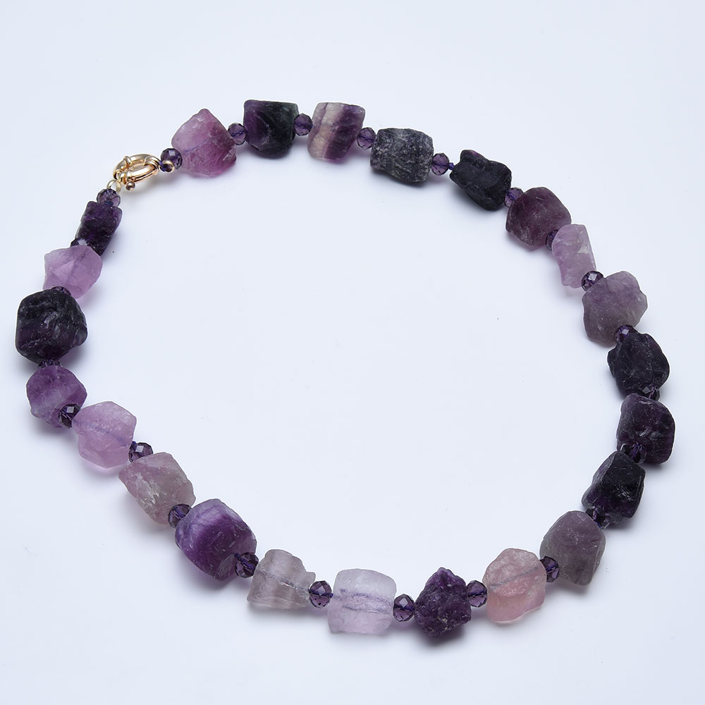 GuaiGuai Jewelry Natural Purple Fluorites Square Rough Nugget Real Stone Purple Crystal Necklace Handmade For Women
GuaiGuai Jewelry Natural Purple Fluorites Square Rough Nugget Real Stone Purple Crystal Necklace Handmade For Women