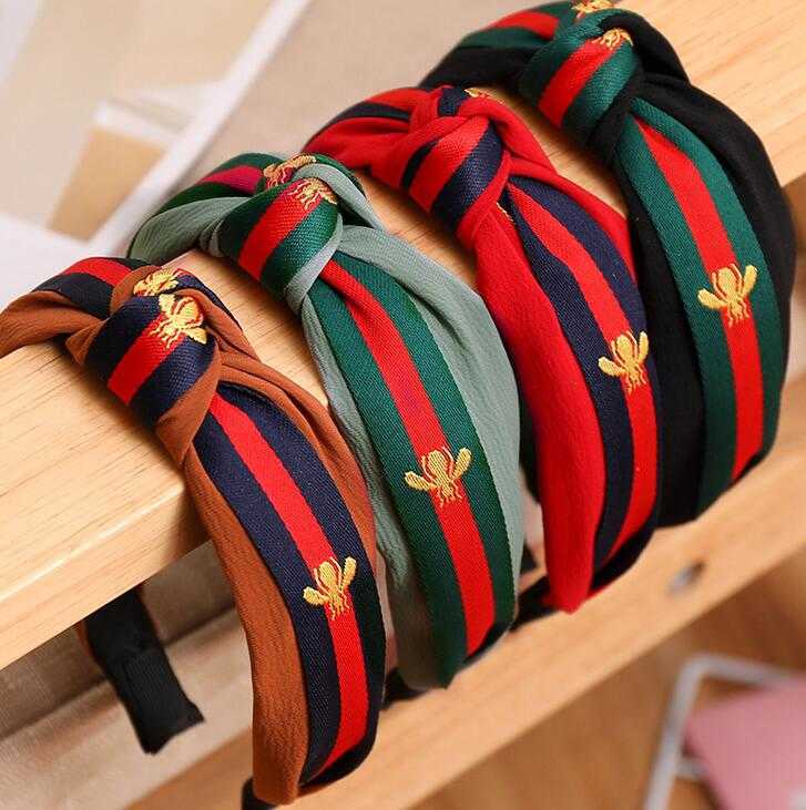 Fashion Headdress Cute Bee Headband Colors Stripe Women Wide Band Girl Hair Accessories Cross Knotted Headband
Fashion Headdress Cute Bee Headband Colors Stripe Women Wide Band Girl Hair Accessories Cross Knotted Headband