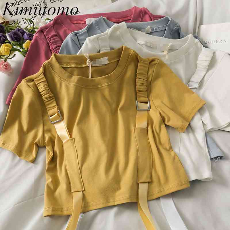 Kimutomo Open Navel Drawstring Strap T-shirt Women Summer Round Neck Short Sleeve Solid Color Korean Fashion Top Casual 210521, White
Kimutomo Open Navel Drawstring Strap T-shirt Women Summer Round Neck Short Sleeve Solid Color Korean Fashion Top Casual 210521, White