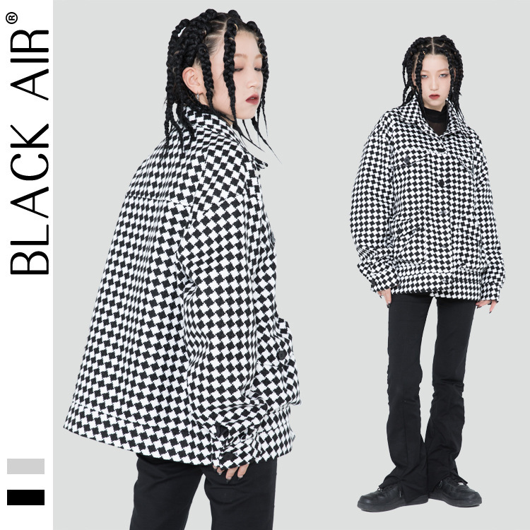 Blackair 2021 autumn coat Multi Pocket vertical cut Street wool men's casual Plaid Shirt, White
Blackair 2021 autumn coat Multi Pocket vertical cut Street wool men's casual Plaid Shirt, White