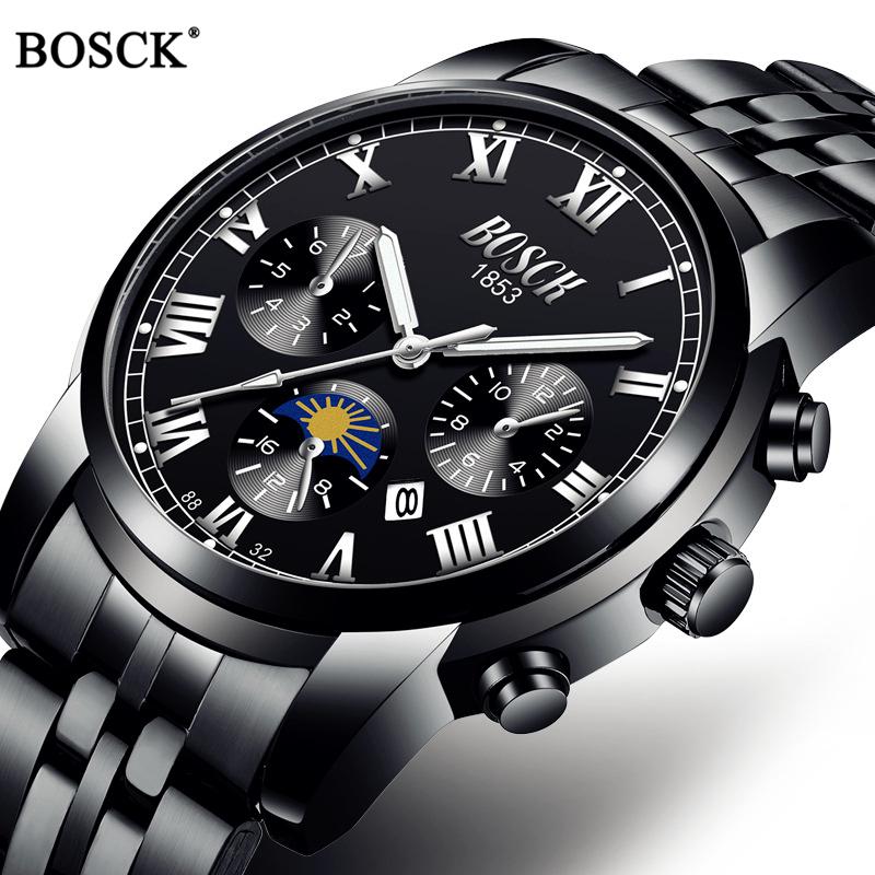 Wristwatches BOSCK Brand 2021 Luxury Men Watches Sport Quartz Waterproof Classic Men's Stainless Steel Band Auto Date, Slivery;brown
Wristwatches BOSCK Brand 2021 Luxury Men Watches Sport Quartz Waterproof Classic Men's Stainless Steel Band Auto Date, Slivery;brown