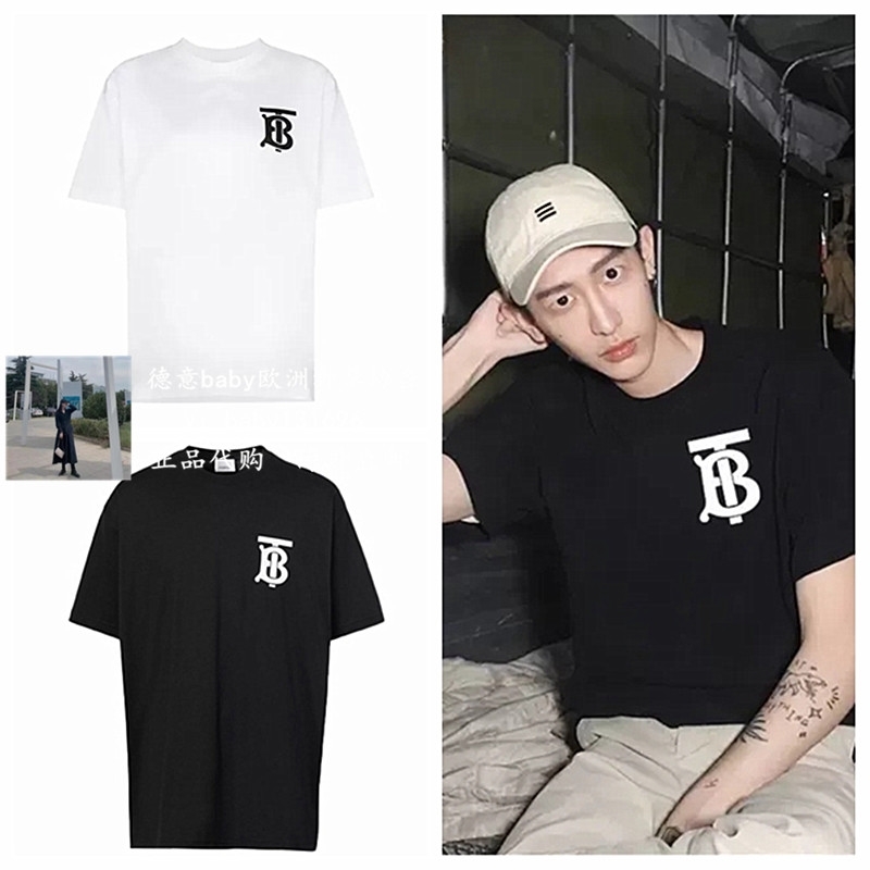 Overseas village 2021 summer new product TB letter pure cotton short sleeve men's loose casual T-shirt women's, Black logo
Overseas village 2021 summer new product TB letter pure cotton short sleeve men's loose casual T-shirt women's, Black logo