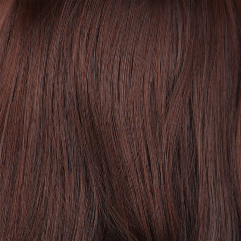 short straight wig women bob burgundy heat resistant fiber hair natural synthetic wigs with bangs cosplay