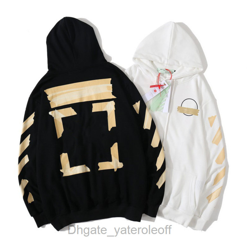 Men's Sweatshirts Luxury Brands Hoodies Offer Tide Ow Back Tape Arrow Printed Hooded Sweater Loose Mens Womens Religious Oil Painting H, Black
Men's Sweatshirts Luxury Brands Hoodies Offer Tide Ow Back Tape Arrow Printed Hooded Sweater Loose Mens Womens Religious Oil Painting H, Black