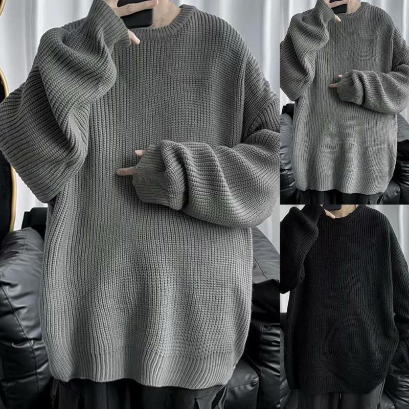 Men's Sweaters Men Korean Fashion Long Sleeve Shirts Solid Color O Neck Oversized Knitted Fall Sweater Streetwear Pullovers, White;black
Men's Sweaters Men Korean Fashion Long Sleeve Shirts Solid Color O Neck Oversized Knitted Fall Sweater Streetwear Pullovers, White;black